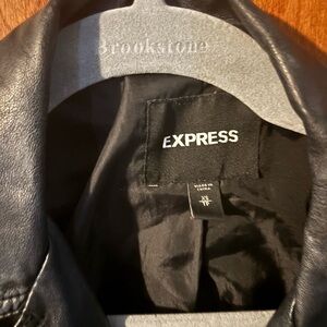 Express Black Leather Jacket